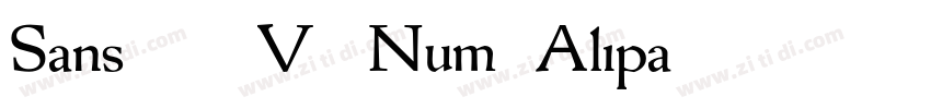 Sans102 V2 Num_Alipa字体转换